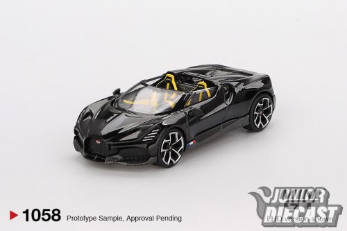 (Előrendelés) Mini GT BUGATTI W16 MISTRAL BLACK  2024 (dobozos)