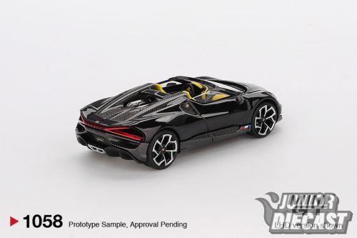 Mini GT BUGATTI W16 MISTRAL BLACK  2024 (dobozos)