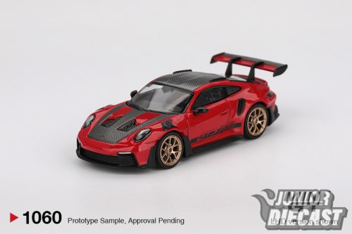(Előrendelés) Mini GT PORSCHE 911 (992) GT3 RS GUARDS RED WEISSACH PACKAGE 2022 (bliszteres)