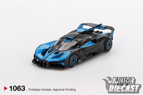 (Előrendelés) Mini GT BUGATTI BOLIDE PRESENTATION BLACK AND BLUE 2024 (dobozos) 