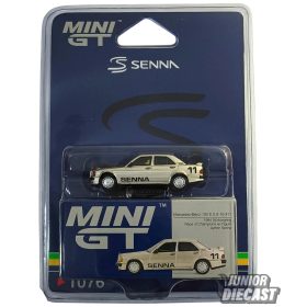   Mini GT MERCEDES-BENZ 190E 2.3-16 #11 AYRTON SENNA W/ FIGURE RACE OF CHAMPIONS 1984 (bliszteres)