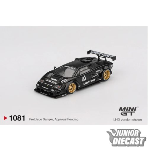 (Előrendelés) Mini GT LAMBORGHINI COUNTACH LB- WORKS BLACK 2024 (dobozos)