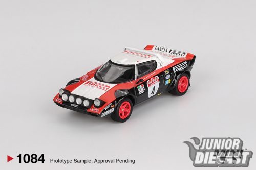 (Előrendelés) Mini GT LANCIA STRATOS HF #4 RALLY SANREMO WINNER 1978 (bliszteres)
