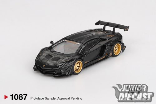 (Előrendelés) Mini GT LAMBORGHINI AVENTADOR LB- WORKS LIMITED EDITION MATTE  BLACK 2025 (bliszteres)