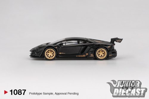 Mini GT LAMBORGHINI AVENTADOR LB- WORKS LIMITED EDITION MATTE  BLACK 2025 (dobozos)