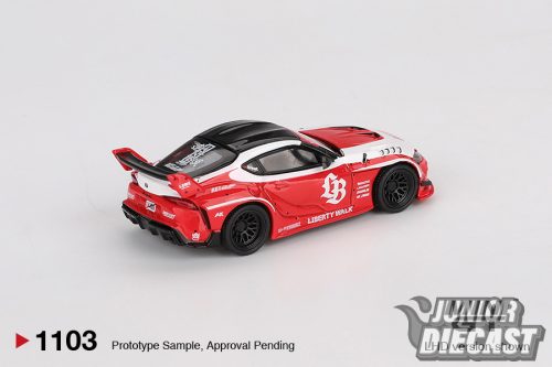 Mini GT TOYOTA GR SUPRA LB-WORKS RED/WHITE 2025 (bliszter)
