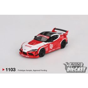 Mini GT TOYOTA GR SUPRA LB-WORKS RED/WHITE 2025 (dobozos)