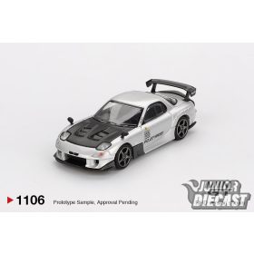  Mini GT MAZDA RX7 (FD3S) RE-AMAMIYA SILVER METALLIC 2004 (dobozos)