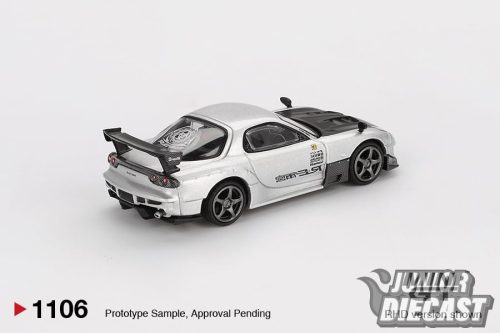 Mini GT MAZDA RX7 (FD3S) RE-AMAMIYA SILVER METALLIC 2004 (dobozos)