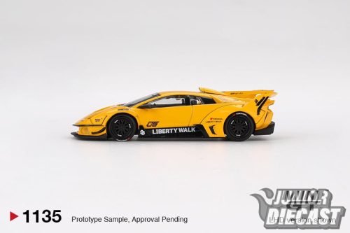 Mini GT LAMBORGHINI MURCIELAGO LB- SILHOUETTE WORKS GT EVO YELLOW  2025 (dobozos)