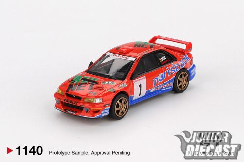Mini GT SUBARU IMPREZA WRC97 #1 DRM CHAMPION 1999 (bliszteres)