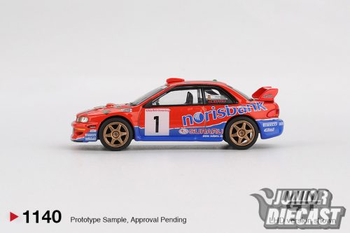 Mini GT SUBARU IMPREZA WRC97 #1 DRM CHAMPION 1999 (dobozos)