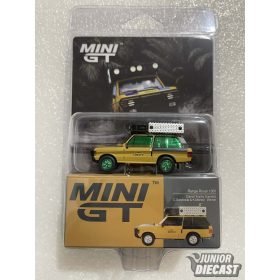   Mini GT LAND ROVER RANGE ROVER C.SWOBODA & K.MENTEL WINNER CAMEL TROPHY SUMATRA 1981 /CHASE modell/