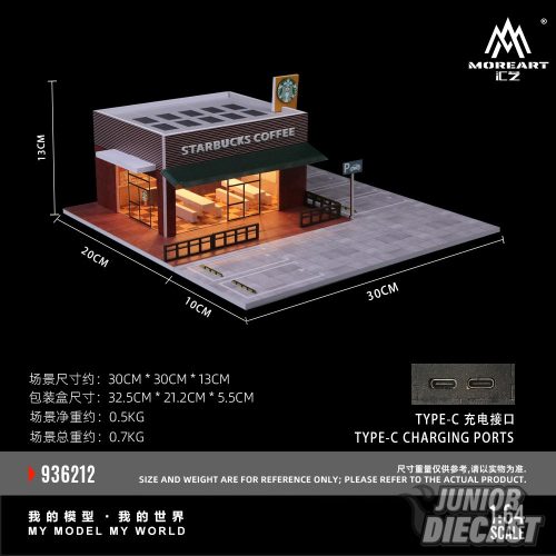 (Előrendelés) More Art Starbucks store miniature scene