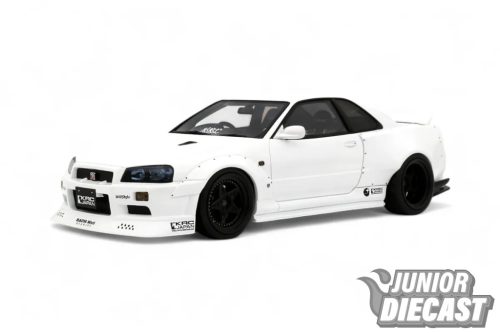 (Előrendelés) Ottomobile 1:18 NISSAN SKYLINE GT-R (BNR34) BY KRC PEARL WHITE QX1 2019