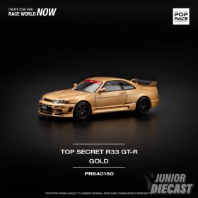 (Előrendelés) Pop Race Top Secret R33 GT-R, arany