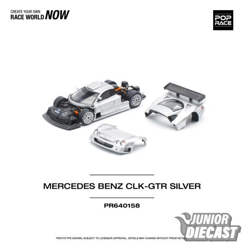 (Előrendelés) Pop Race Mercedes-Benz AMG CLK GTR, silver