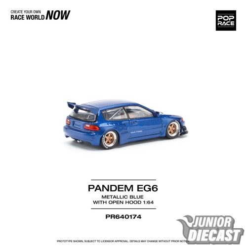 Pop Race Pandem Civic EG6, metál kék