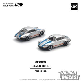 Pop Race Porsche Singer, ezüst/kék