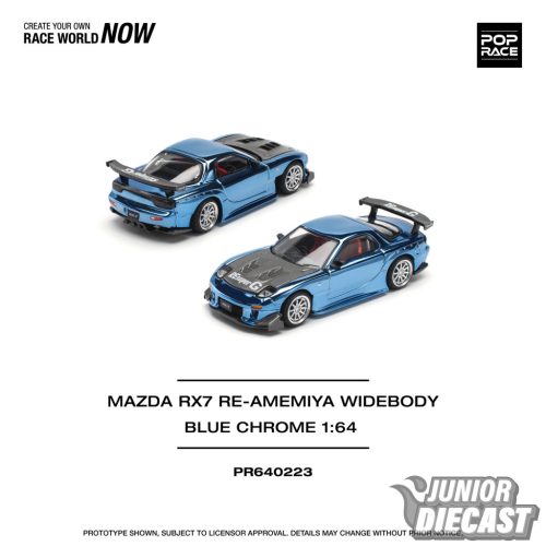 Pop Race  Mazda RX7 Re-Amemiya Widebody, króm kék