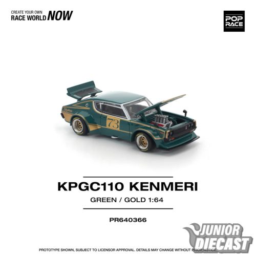 (Előrendelés) Pop Race Nissan Skyline KPGC110 Kenmaeri Racing #73