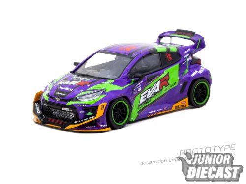 (Előrendelés) Tarmac 1:43 TOYOTA YARIS GR PANDEM PURPLE EVA RACING 2025