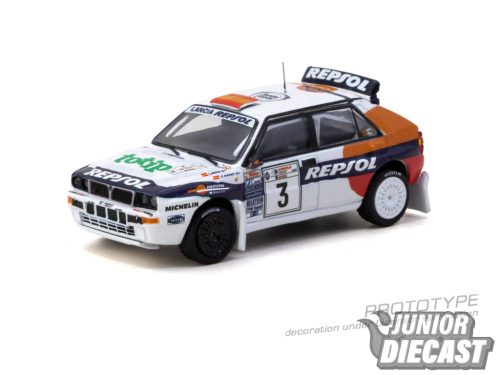 (Előrendelés) Tarmac LANCIA DELTA HF INTEGRALE WHITE CARLOS SAINZ ACROPOLIS RALLY 1993