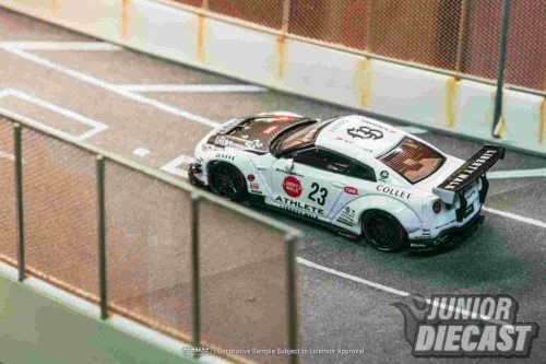(Előrendelés) Tarmac 1:64 NISSAN GT-R (R35) LB WORKS TYPE 2 WHITE ATHLETE X COLLET IN A LB LIMITED TIN CAN 2025