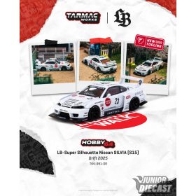   (Előrendelés) Tarmac NISSAN SILVIA (S15) LB-SUPER SILHOUETTE WHITE 2025