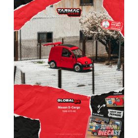   (Előrendelés) Tarmac NISSAN S CARGO RED 1995 (dobozos--Chase esély)