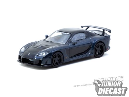 (Előrendelés) Tarmac MAZDA RX-7 VEILSIDE FORTUNE  DARK BLUE & BLACK 2026 (dobozos--Chase esély)