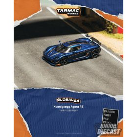   (Előrendelés) Tarmac KOENIGSEGG AGERA RS DARK BLUE CARBON FIBER 
