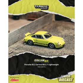   (Előrendelés) Tarmac PORSCHE 911 (911) CARRERA RS 2.7 LIGHTWEIGHT YELLOW (dobozos-chase esély)