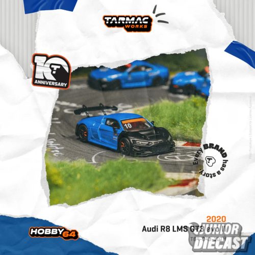 (Előrendelés) Tarmac Audi R8 LMS GT3 EVO II *Tarmac Works 10th Anniversary*
