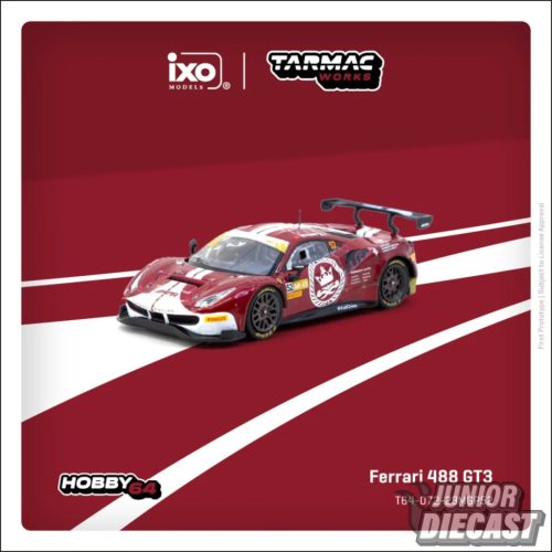 (Előrendelés) Tarmac 2023 Ferrari 488 GT3 #52 Chen Weian Macau GT Cup FIA GT World Cup 2023 Harmony Racing