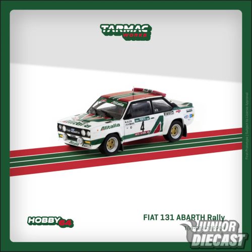 (Előrendelés) Tarmac 1978 Fiat 131 ABARTH Rally, #4 Markku Alén/Ilkka Kivimäki Rallye de Portugal - Vinho do Porto Winner
