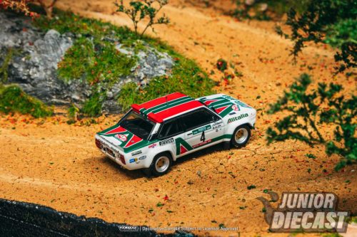 (Előrendelés) Tarmac 1978 Fiat 131 ABARTH Rally, #4 Markku Alén/Ilkka Kivimäki Rallye de Portugal - Vinho do Porto Winner