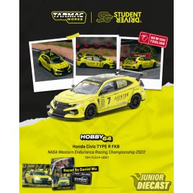   (Előrendelés) Tarmac Honda Civic TYPE R FK8 #7 Daniel Wu/Tazio Ottis/Will Watanawongkiri/Patrick Chio NASA Western Endurance Racing Championship 2022