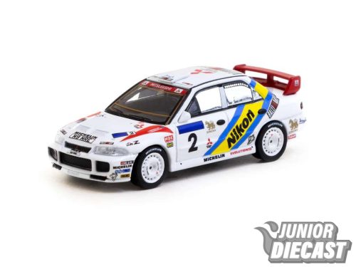 Tarmac 1/64 Mitsubishi Lancer Evolution III, #2 K. Eriksson/S Parmander Hong Kong-Beijing Rally 1995 Winner