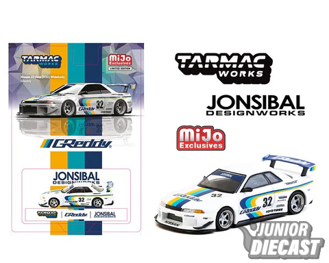 (Előrendelés) Tarmac Nissan Skyline GT-R R32 Widebody Jonsibal Designworks Greddy Limited