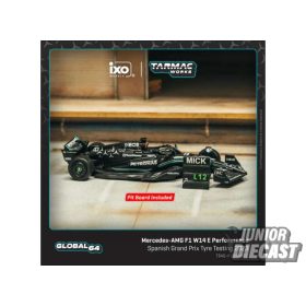   (Előrendelés) Tarmac 2023 Mercedes-AMG F1 W14 E Performance Mick Schumacher Spanish Grand Prix Tyre Testing with pit board
