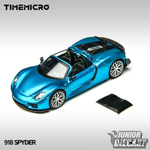 TimeMicro - Porsche 918 Spyder Blue Alloy Car Model