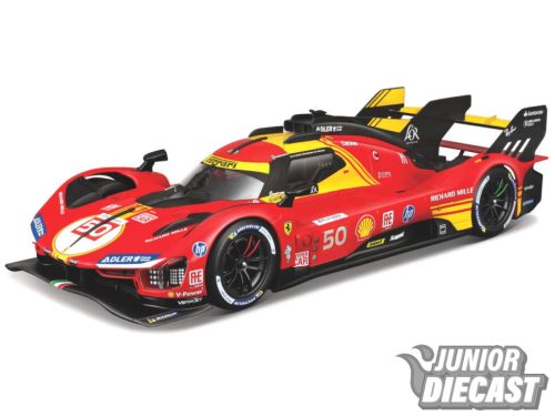 (Előrendelés) Burago 1/24 2024 Ferrari 499P #50 Fuoco/Molina/Nielsen Winner 24h Le Mans 2024