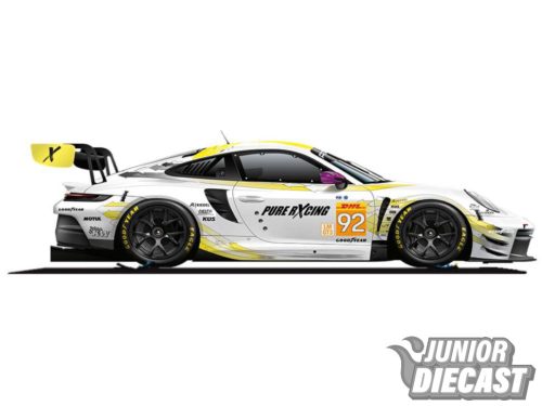 (Előrendelés) Burago 1/24 Porsche 911 GT3 R #92 Manthey Purerxcing