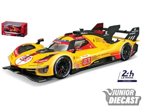 (Előrendelés) Burago 1/43 2024 Ferrari 499P #83 24h Le Mans 2024