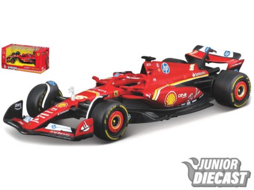 (Előrendelés) Burago 1/43 2024 Ferrari F1 SF24 #16 Charles Leclerc 3rd Miami GP
