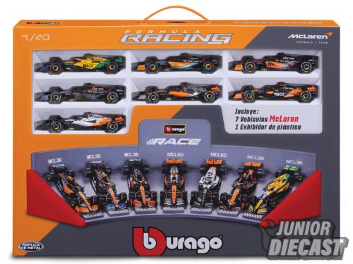 (Előrendelés) Burago 1/43 McLaren 7 autós szett 