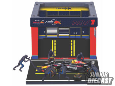 (Előrendelés) Burago 1/43 2023 Red Bull RB19 #1 Max Verstappen, Pit Pass szett