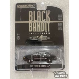   Greenlight 1982 Ford Mustang SSP Black Bandit Police *Black Bandit Series 24*