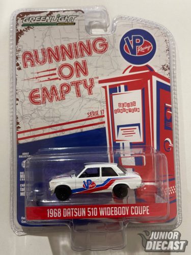 Greenlight 1968 Datsun 510 Widebody Coupe VP Racing Fuels *Running on Empty